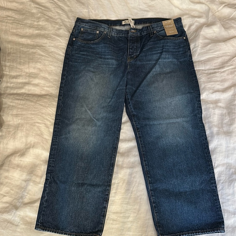Madewell Low Slung Straight Jeans Size 33P
